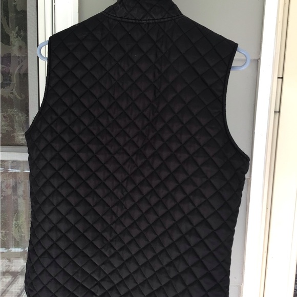 Womens Activology REVERSIBLE Small Quilt Puffer Vest Zip Black/gray Animal Print - Picture 15 of 16